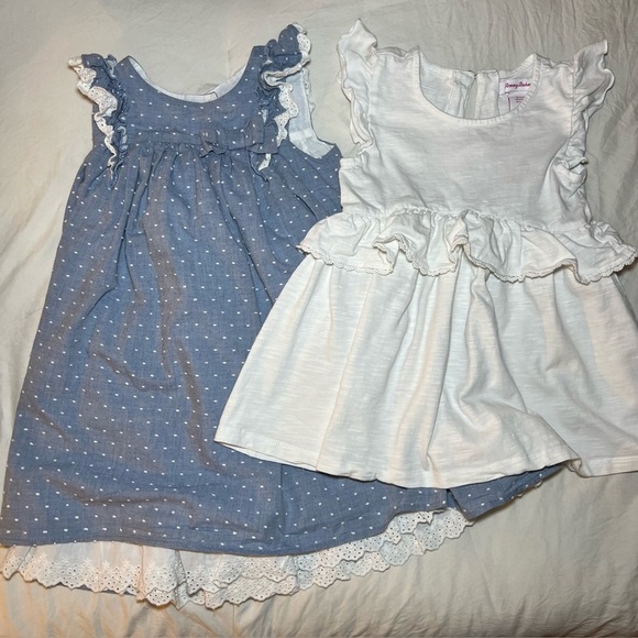 Lot of 2 Tommy Bahama Girls Dresses Size 5T and 5/6 sleeveless - Picture 1 of 13